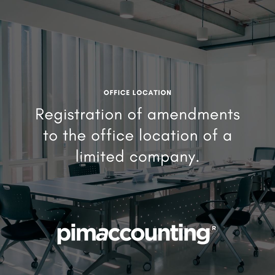  Registration of amendments to the office location of a limited company