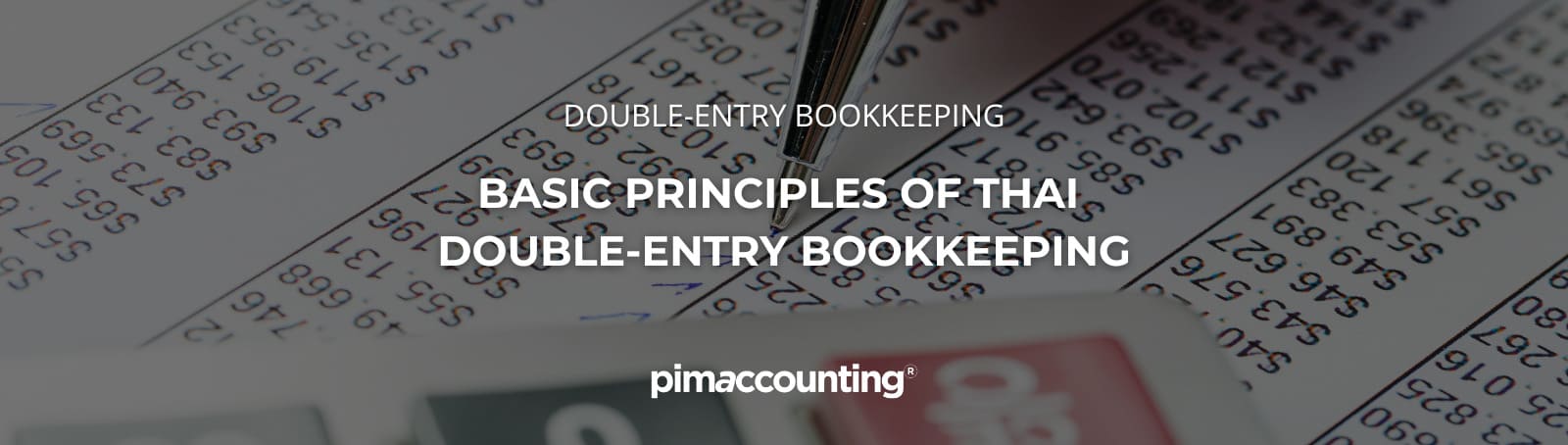 Basic Principles of Thai Double-entry Bookkeeping