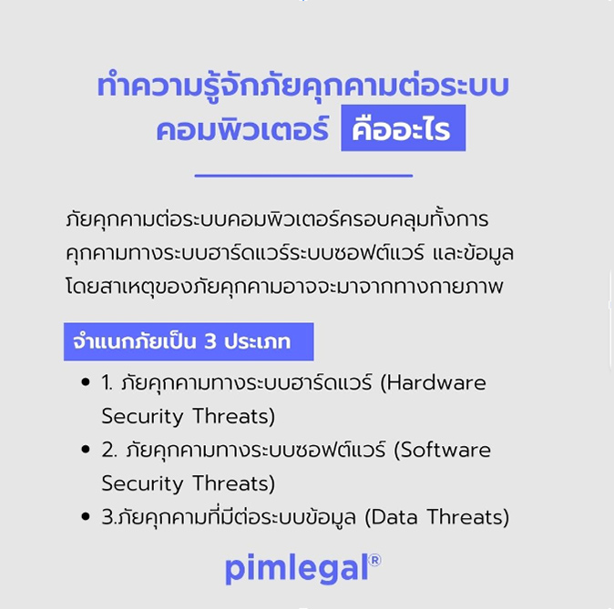 ทำความรู้จักภัยคุกคามต่อระบบคอมพิวเตอร์ คือ อะไร